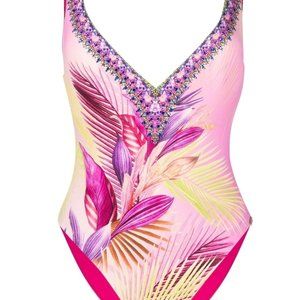 Camilla - South Beach Sunrise-print swimsuit